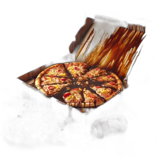 food, umbrella, dragon, 3d render transparent PNG cut-out