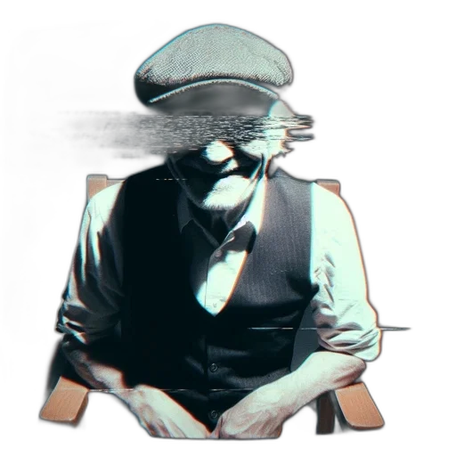 hat, staff, jacket, face transparent PNG cut-out