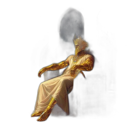 dress, mask, staff, robot transparent PNG cut-out