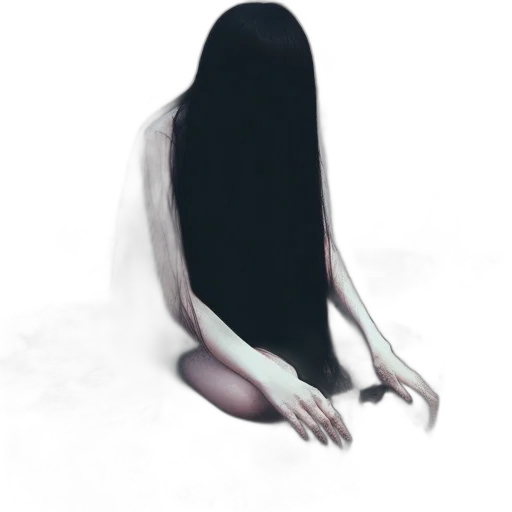 dress, mask, creature, hair transparent PNG cut-out