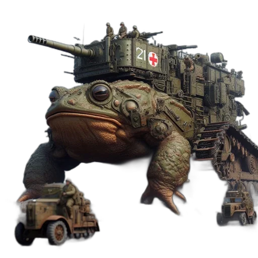weapon, robot, creature, animal transparent PNG cut-out