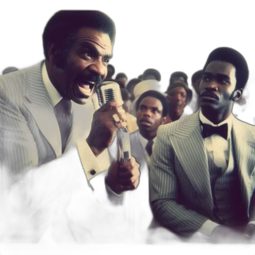 two, men, one, speaking transparent PNG cut-out
