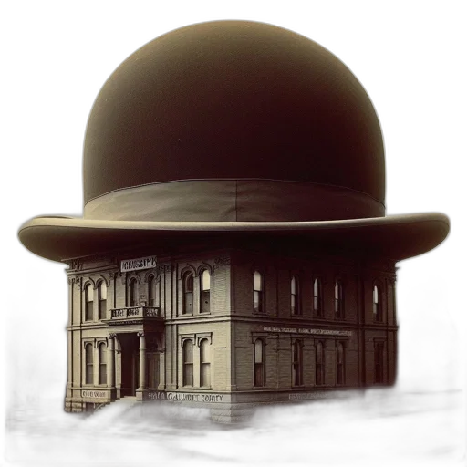 hat, building, crown, staff transparent PNG cut-out