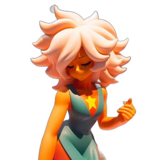 dress, staff, hair, weapon transparent PNG cut-out