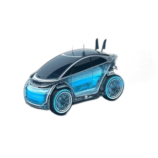 car, robot, 3d render, concept art transparent PNG cut-out