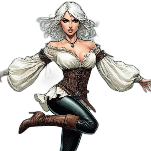 comic book art, fantasy art, concept art, cartoon transparent PNG cut-out