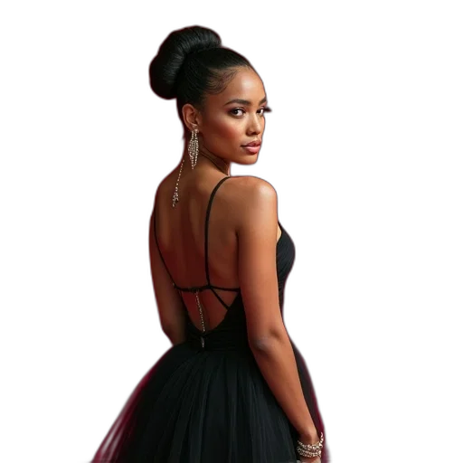 dress, jewelry, photorealistic, concept art transparent PNG cut-out