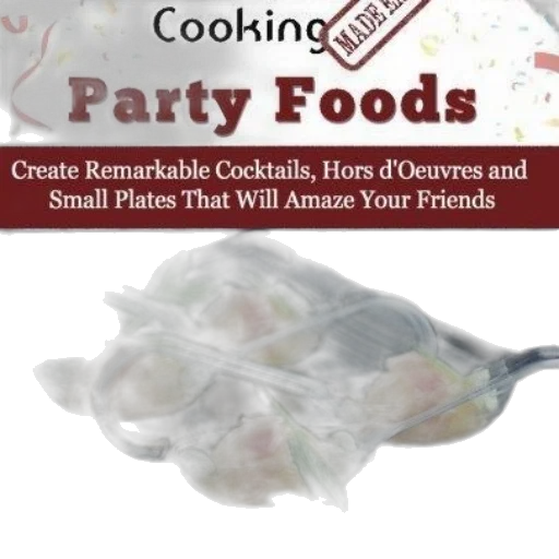 food, book, cover, titled transparent PNG cut-out