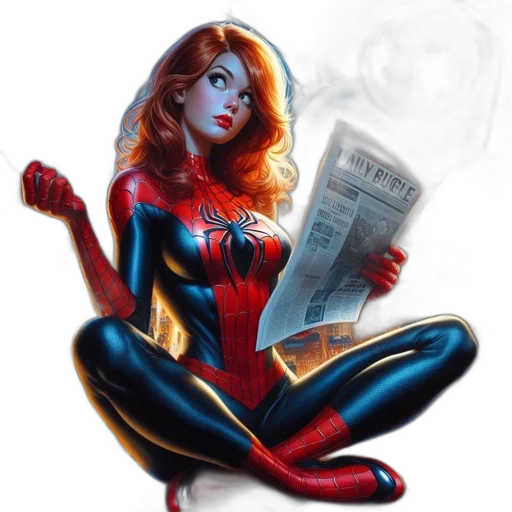 comic book art, concept art, cartoon, 3d render transparent PNG cut-out