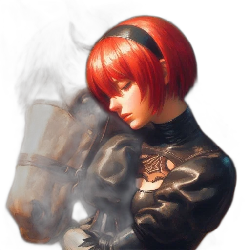 weapon, face, jacket, sword transparent PNG cut-out