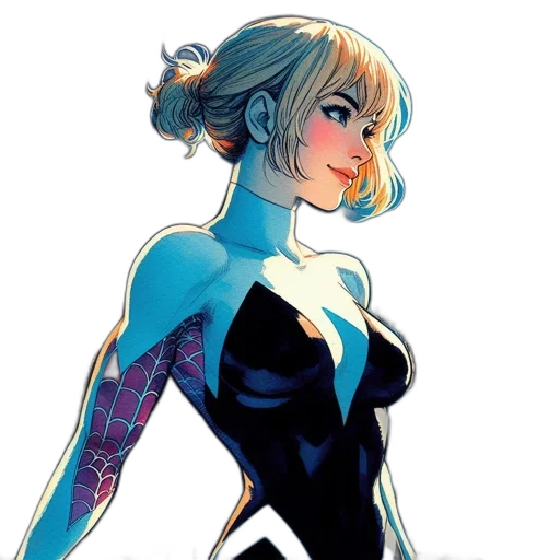 comic book art, concept art, cartoon, anime transparent PNG cut-out
