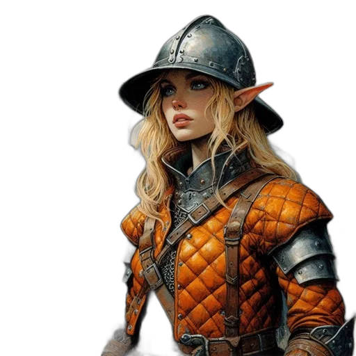 hat, jacket, fantasy art, concept art transparent PNG cut-out