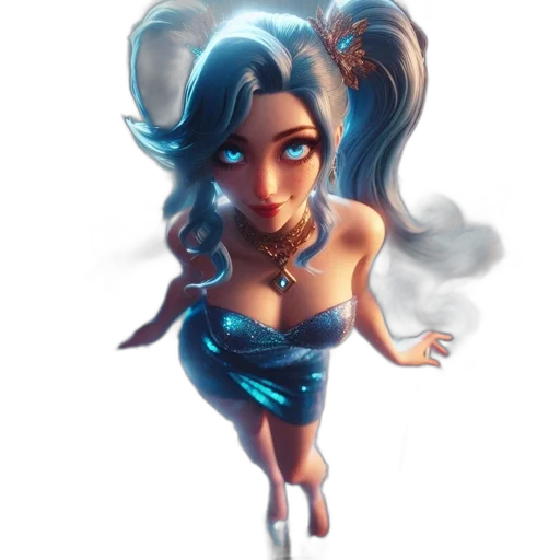 dress, staff, fantasy art, concept art transparent PNG cut-out