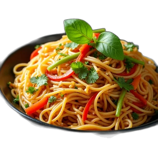 food, photorealistic, 3d render, thai transparent PNG cut-out