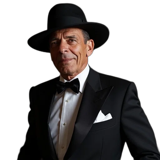 hat, staff, ultimate, sinatra transparent PNG cut-out