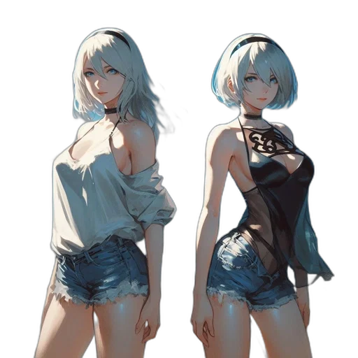 dress, jacket, robot, weapon transparent PNG cut-out