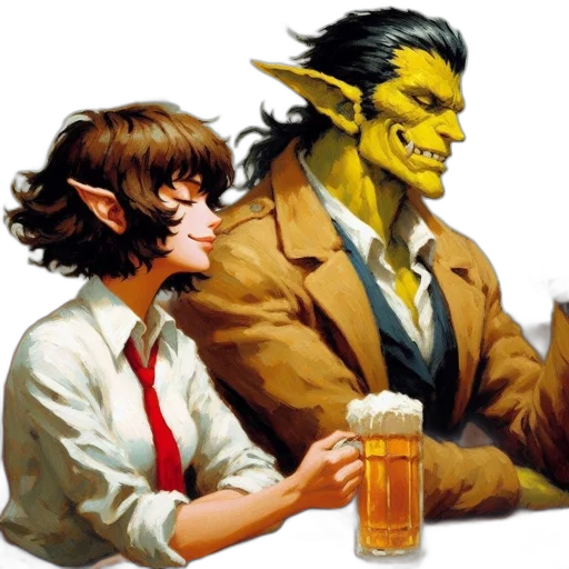 comic book art, concept art, fantasy art, city street transparent PNG cut-out