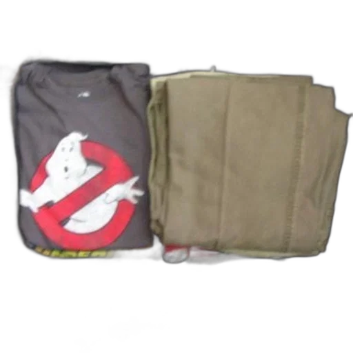 jacket, ghostbusters, t-shirt, folded transparent PNG cut-out