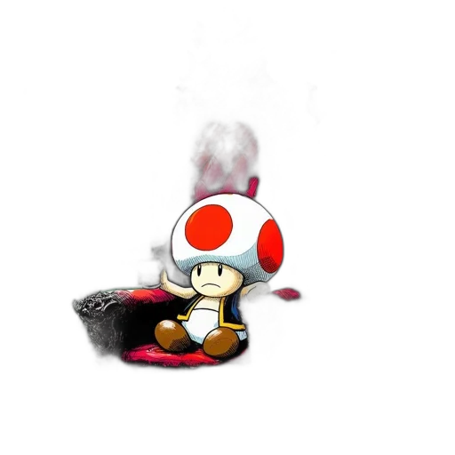 robot, hat, weapon, staff transparent PNG cut-out