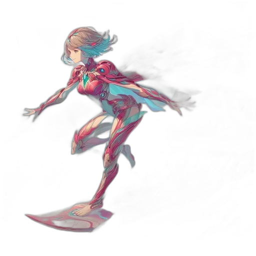 robot, dress, creature, sword transparent PNG cut-out