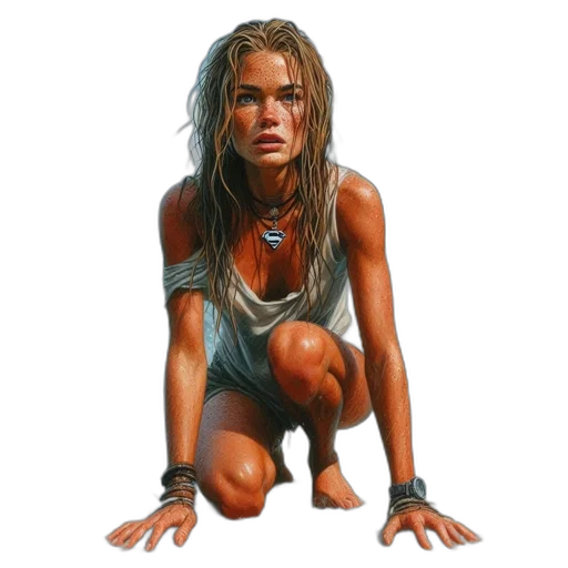 creature, face, photorealistic, concept art transparent PNG cut-out