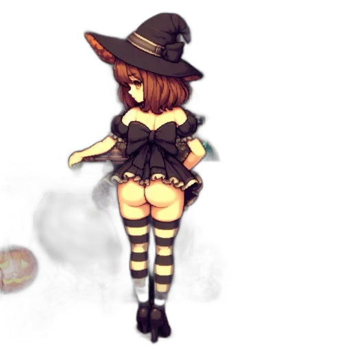 hat, staff, dress, weapon transparent PNG cut-out