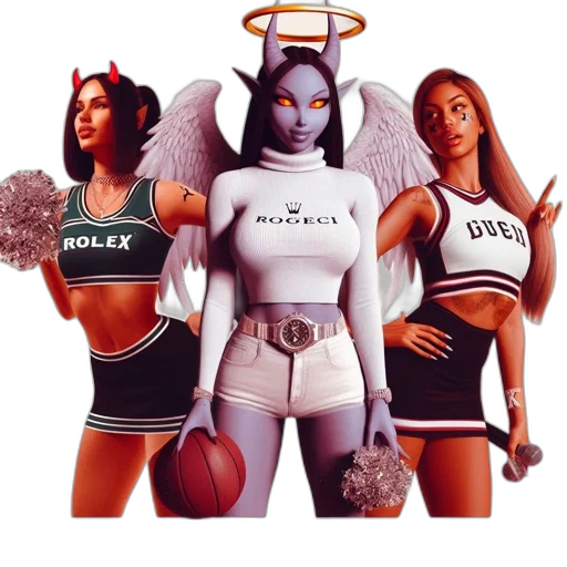 concept art, fantasy art, 3d render, comic book art transparent PNG cut-out