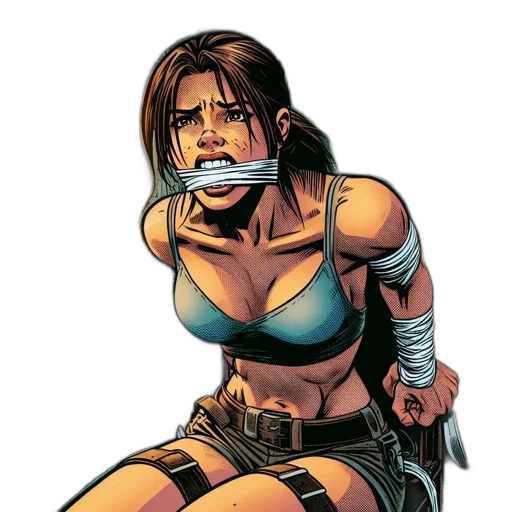 comic book art, concept art, cyberpunk, cartoon transparent PNG cut-out