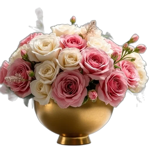 crown, flower, jewelry, photorealistic transparent PNG cut-out