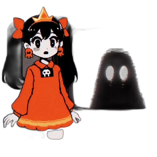 dress, crown, mask, creature transparent PNG cut-out