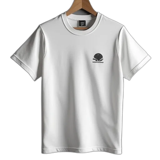 3d render, monochrome, shirt, small transparent PNG cut-out