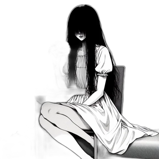 dress, mask, face, hair transparent PNG cut-out