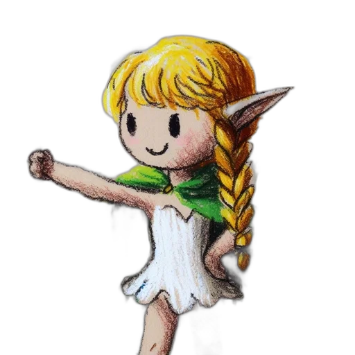 dragon, staff, dress, fantasy art transparent PNG cut-out