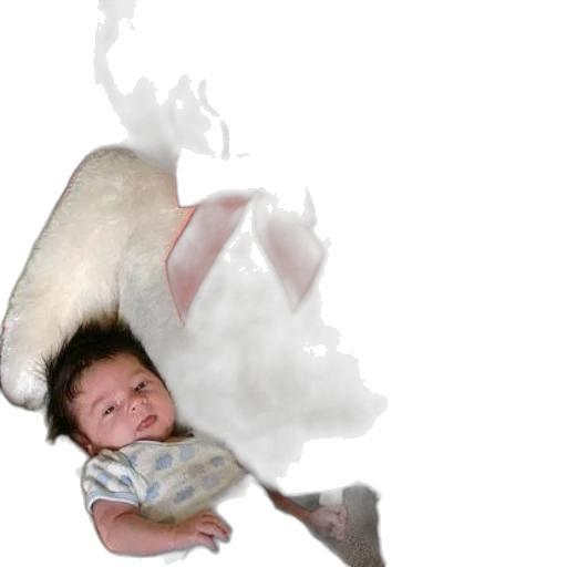 dragon, creature, hair, weapon transparent PNG cut-out