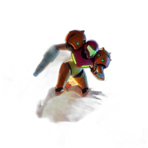 robot, weapon, staff, creature transparent PNG cut-out