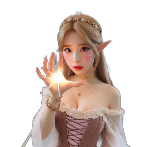 staff, fantasy art, 3d render, concept art transparent PNG cut-out