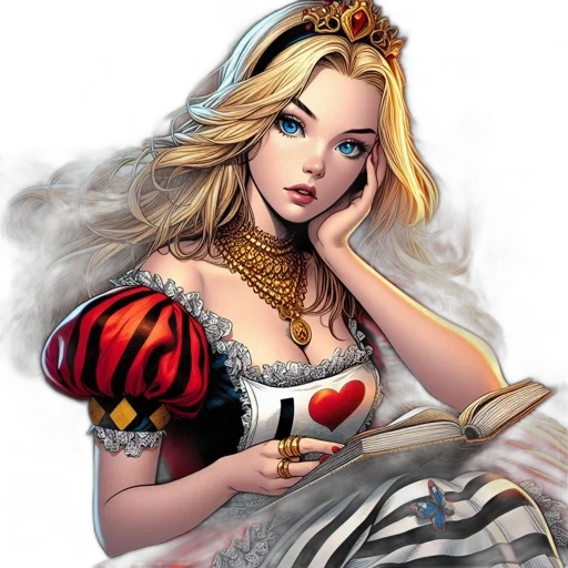 jewelry, dress, fantasy art, comic book art transparent PNG cut-out
