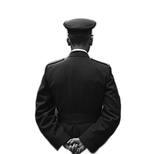 staff, jacket, face, hat transparent PNG cut-out