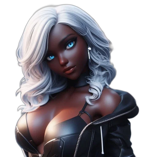 face, concept art, comic book art, fantasy art transparent PNG cut-out