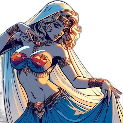 dress, comic book art, concept art, fantasy art transparent PNG cut-out