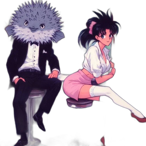 creature, staff, dress, robot transparent PNG cut-out
