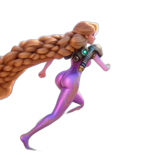 hair, staff, creature, jewelry transparent PNG cut-out