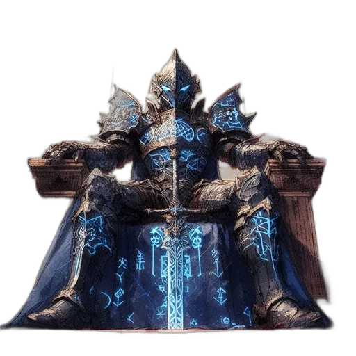 crown, mask, sword, jacket transparent PNG cut-out