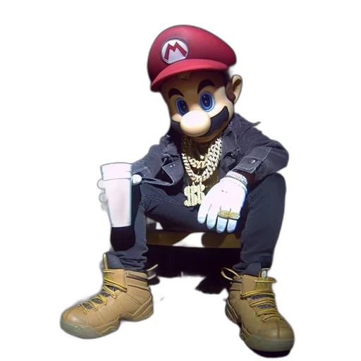 jacket, animal, hat, staff transparent PNG cut-out