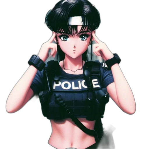 weapon, staff, jacket, face transparent PNG cut-out