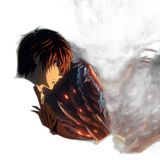 jacket, dragon, weapon, concept art transparent PNG cut-out