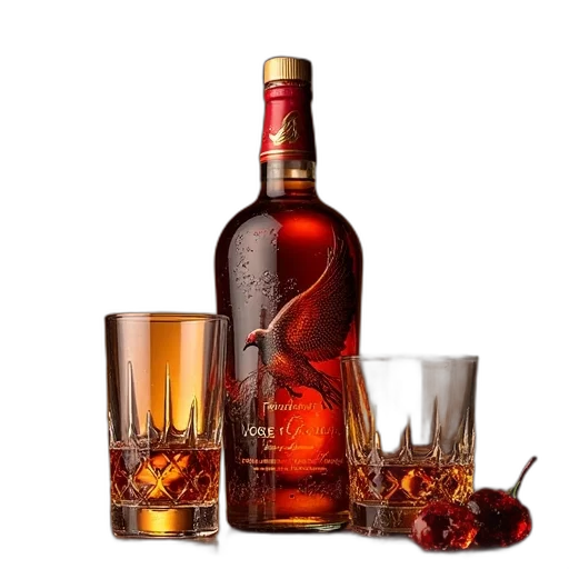 bottle, photorealistic, 3d render, famous transparent PNG cut-out