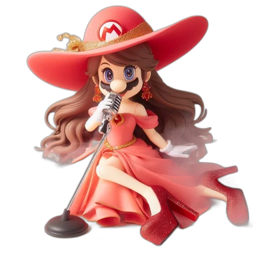 hat, staff, 3d render, concept art transparent PNG cut-out