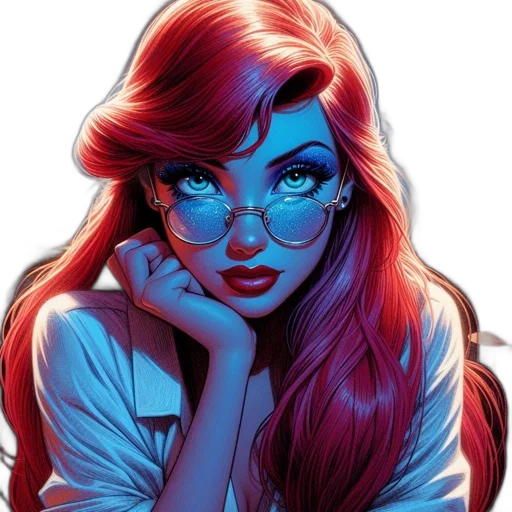 face, mask, comic book art, fantasy art transparent PNG cut-out