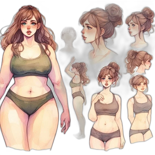 concept art, watercolor, fantasy art, anime transparent PNG cut-out